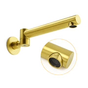 Brushed Gold Round Basin Wall Mounted Faucet Outlet Swivel Bathtub Stainless Steel Spout V1233-SP603BG
