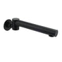 Matt Black Round Basin Wall Mounted Spout Faucet Outlet 180 degrees Swivel Tap Watermark V1233-SP603BL