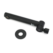 Matt Black Round Basin Wall Mounted Spout Faucet Outlet 180 degrees Swivel Tap Watermark V1233-SP603BL