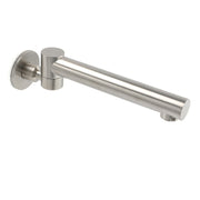 Brushed Nickel Round Basin Wall Mounted Faucet Outlet 180 Swivel Vanity Bathtub Spout V1233-SP603BS
