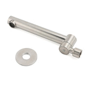 Brushed Nickel Round Basin Wall Mounted Faucet Outlet 180 Swivel Vanity Bathtub Spout V1233-SP603BS