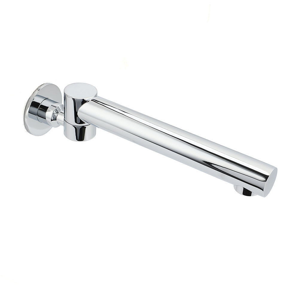 Watermark Chrome Round Basin Wall Mount Faucet Outlet 180 degrees Swivel Brass Bath Tub Spout V1233-SP603CR