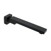 Matte Black Square Bathtub Faucet 180 degrees Swivel Water Spout Outlet Basin Watermark V1233-SP604BL