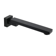 Matte Black Square Bathtub Faucet 180 degrees Swivel Water Spout Outlet Basin Watermark V1233-SP604BL