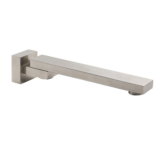 Brushed Nickel Square Stainless Steel Swivel Spout Bathtub Bubble Faucet Outlet V1233-SP604BN