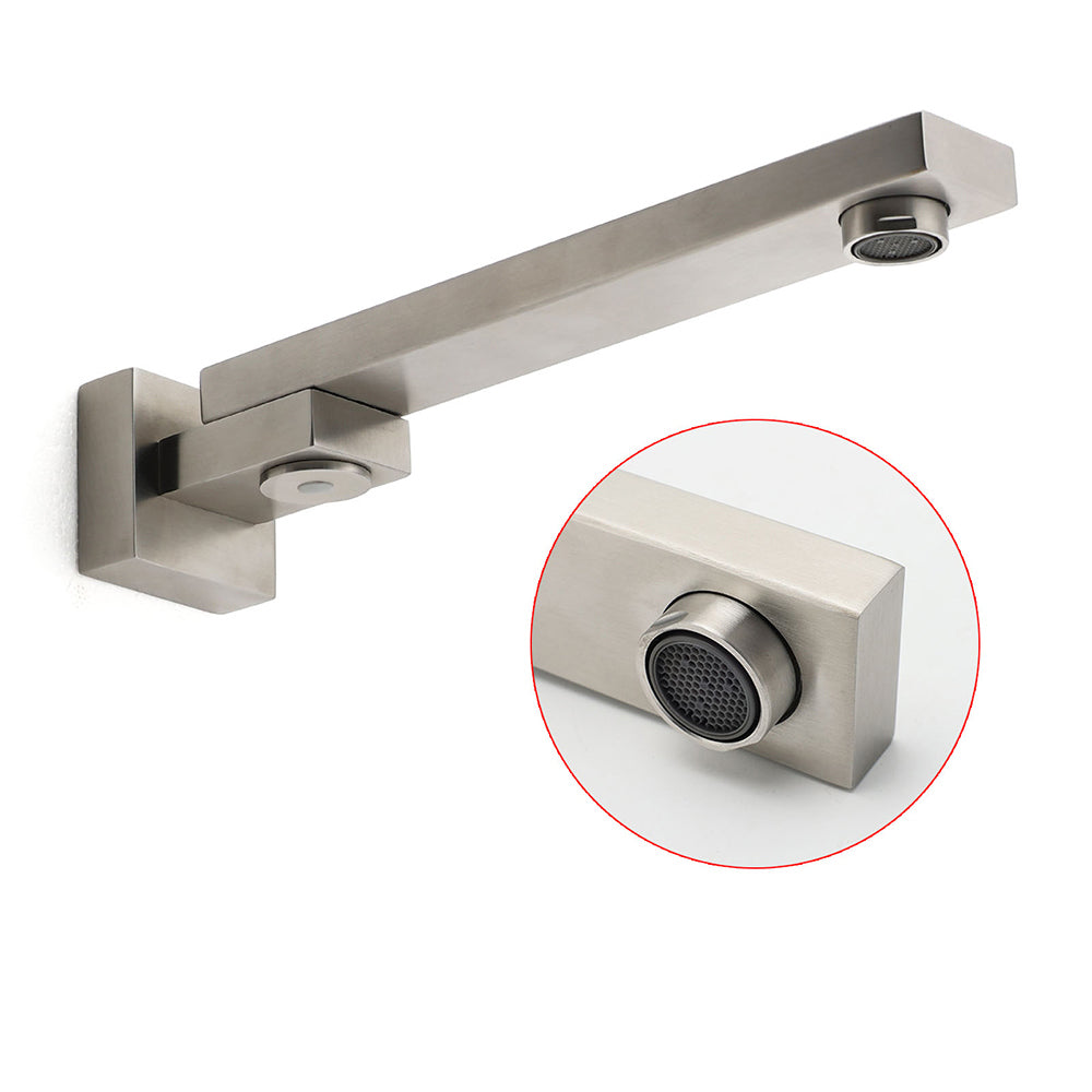 Brushed Nickel Square Stainless Steel Swivel Spout Bathtub Bubble Faucet Outlet V1233-SP604BN