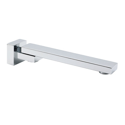 Chrome Square Stainless Steel Shower Bathtub Water Spout Faucet Outlet Tap 180 degrees Swivel Set V1233-SP604CR