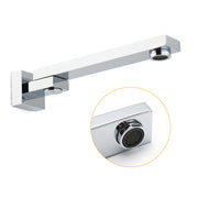 Chrome Square Stainless Steel Shower Bathtub Water Spout Faucet Outlet Tap 180 degrees Swivel Set V1233-SP604CR