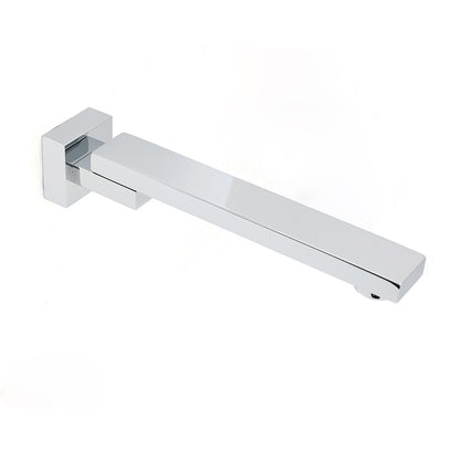 Chrome Square Stainless Steel Shower Bathtub Water Spout Faucet Outlet Tap 180 degrees Swivel Set V1233-SP604CR