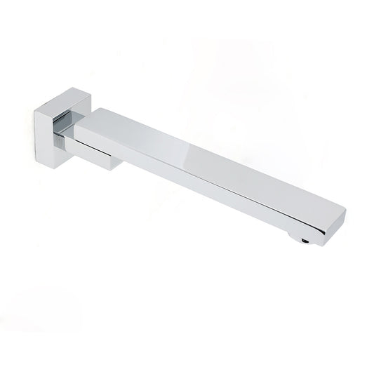 Chrome Square Stainless Steel Shower Bathtub Water Spout Faucet Outlet Tap 180 degrees Swivel Set V1233-SP604CR