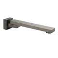 Gun Metal Square Stainless Steel 180 Swivel Bathtub Faucet Water Outlet Spout V1233-SP604GM