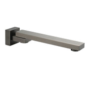 Gun Metal Square Stainless Steel 180 Swivel Bathtub Faucet Water Outlet Spout V1233-SP604GM
