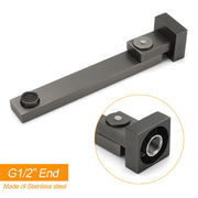 Gun Metal Square Stainless Steel 180 Swivel Bathtub Faucet Water Outlet Spout V1233-SP604GM