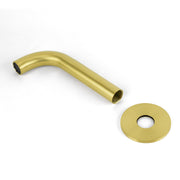 Brushed Gold 150mm Round Curve Faucet Outlet Bathroom Tub Water Filler Spout Set V1233-SP60515BG