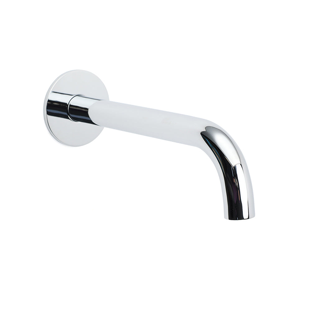 Polisehd Chrome Round 200mm Length Faucet Outlet Bath Tub Water Filler Spout Kit V1233-SP60520CR