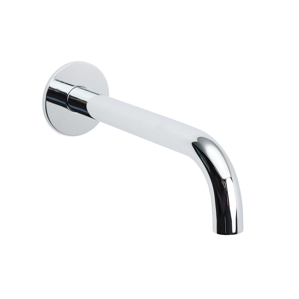Polisehd Chrome Round 200mm Length Faucet Outlet Bath Tub Water Filler Spout Kit V1233-SP60520CR