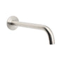 Brushed Nickel Round 250mm Long Spout Bath Tub Wall Mounted Water Filler Outlet V1233-SP60525BS