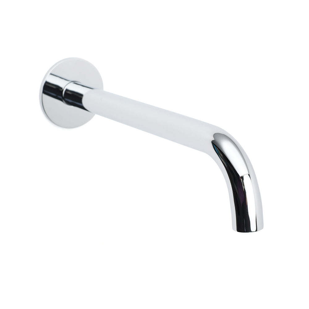 Polisehd Chrome Round 250mm Long Water Filler Spout Bath Tub Wall Mounted Outlet V1233-SP60525CR