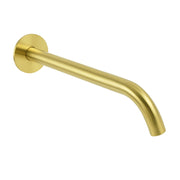 Bathroom 300mm Long Wall Mounted Extention Bath Tub Filler Spout Brushed Gold V1233-SP60530BG
