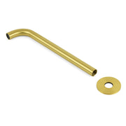 Bathroom 300mm Long Wall Mounted Extention Bath Tub Filler Spout Brushed Gold V1233-SP60530BG