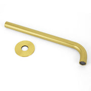Bathroom 300mm Long Wall Mounted Extention Bath Tub Filler Spout Brushed Gold V1233-SP60530BG
