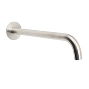 Brushed Nickel 300mm Extra Long Wall Mounted Extention Bathtub Filler Spout Set V1233-SP60530BS