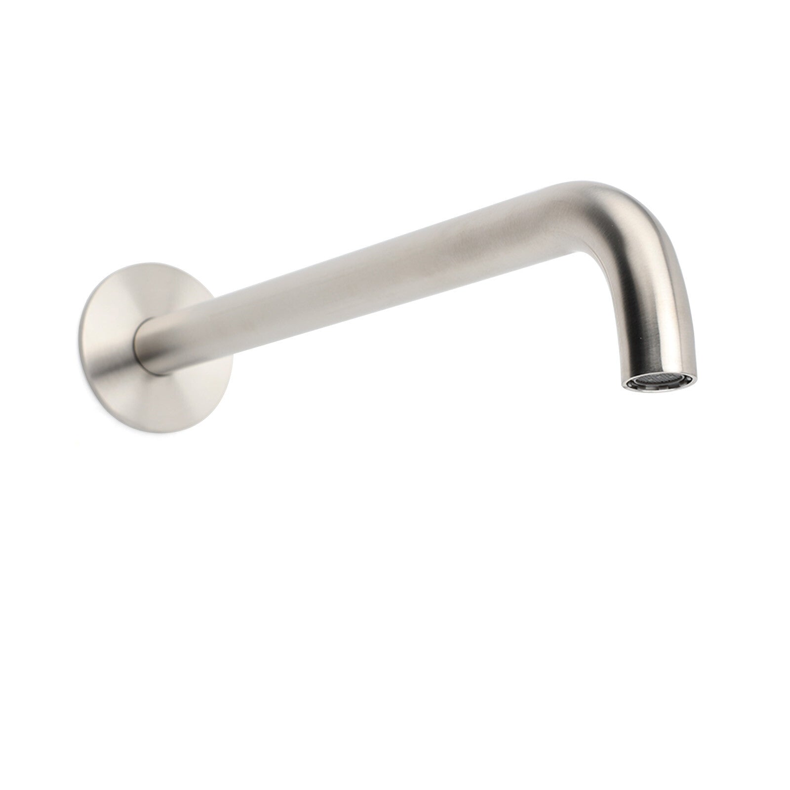 Brushed Nickel 300mm Extra Long Wall Mounted Extention Bathtub Filler Spout Set V1233-SP60530BS