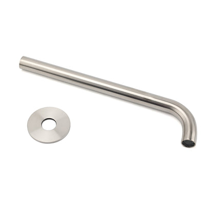 Brushed Nickel 300mm Extra Long Wall Mounted Extention Bathtub Filler Spout Set V1233-SP60530BS