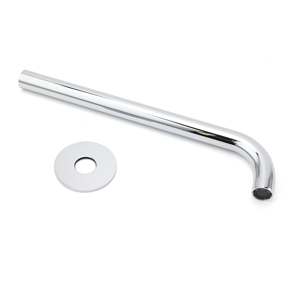 300mm Extra Long Wall Mounted Chrome Round Extention Bathtub Filler Spout Outlet V1233-SP60530CR