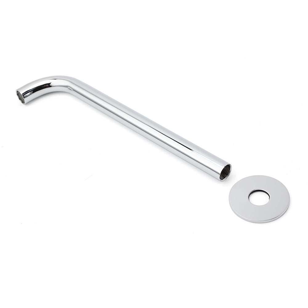 300mm Extra Long Wall Mounted Chrome Round Extention Bathtub Filler Spout Outlet V1233-SP60530CR