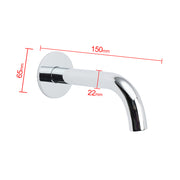 Polisehd Chrome Round Curve Faucet Water Outlet Swivel Bath Tub Filler Spout Set V1233-SP6055CR