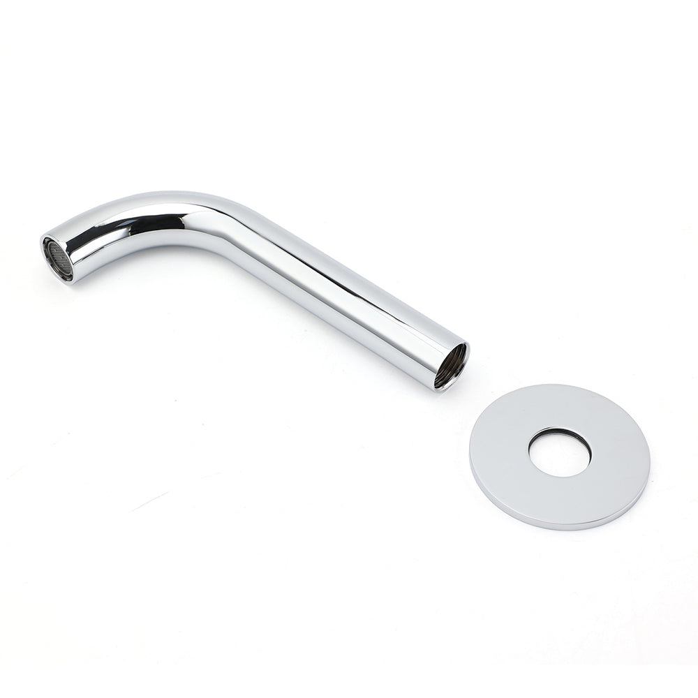 Polisehd Chrome Round Curve Faucet Water Outlet Swivel Bath Tub Filler Spout Set V1233-SP6055CR