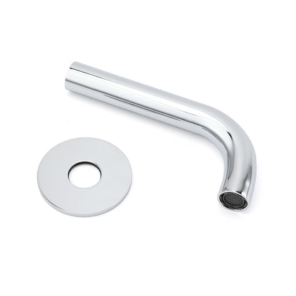 Polisehd Chrome Round Curve Faucet Water Outlet Swivel Bath Tub Filler Spout Set V1233-SP6055CR