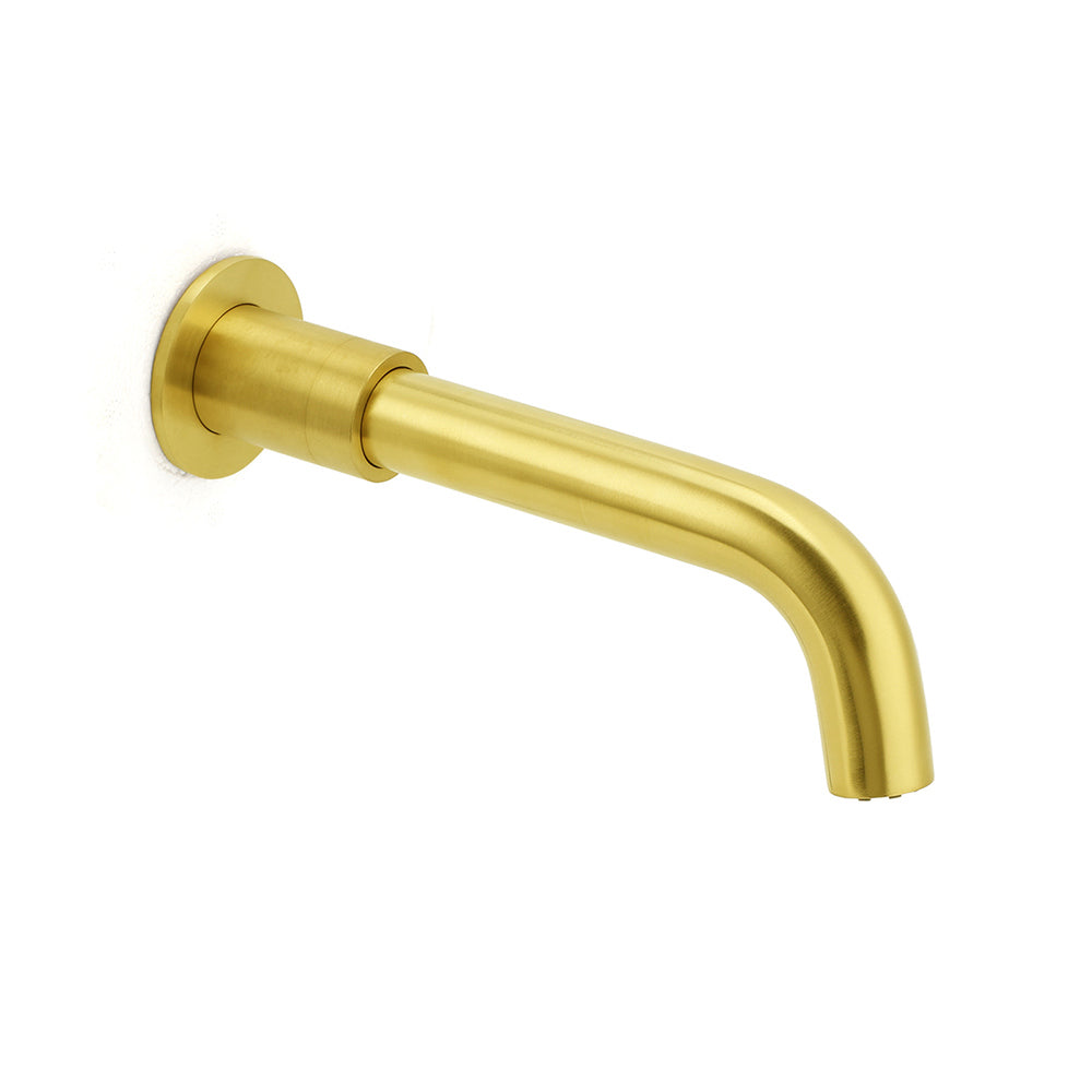 Brushed Gold Round Swivel Bathtub Spout Basin Faucet Bubble Water Outlet Curve V1233-SP902BG