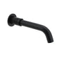 Matt Black Round Wall Mount Basin Faucet Bubble Water Outlet Bath Tub Spout Set V1233-SP902BL