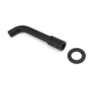 Matt Black Round Wall Mount Basin Faucet Bubble Water Outlet Bath Tub Spout Set V1233-SP902BL