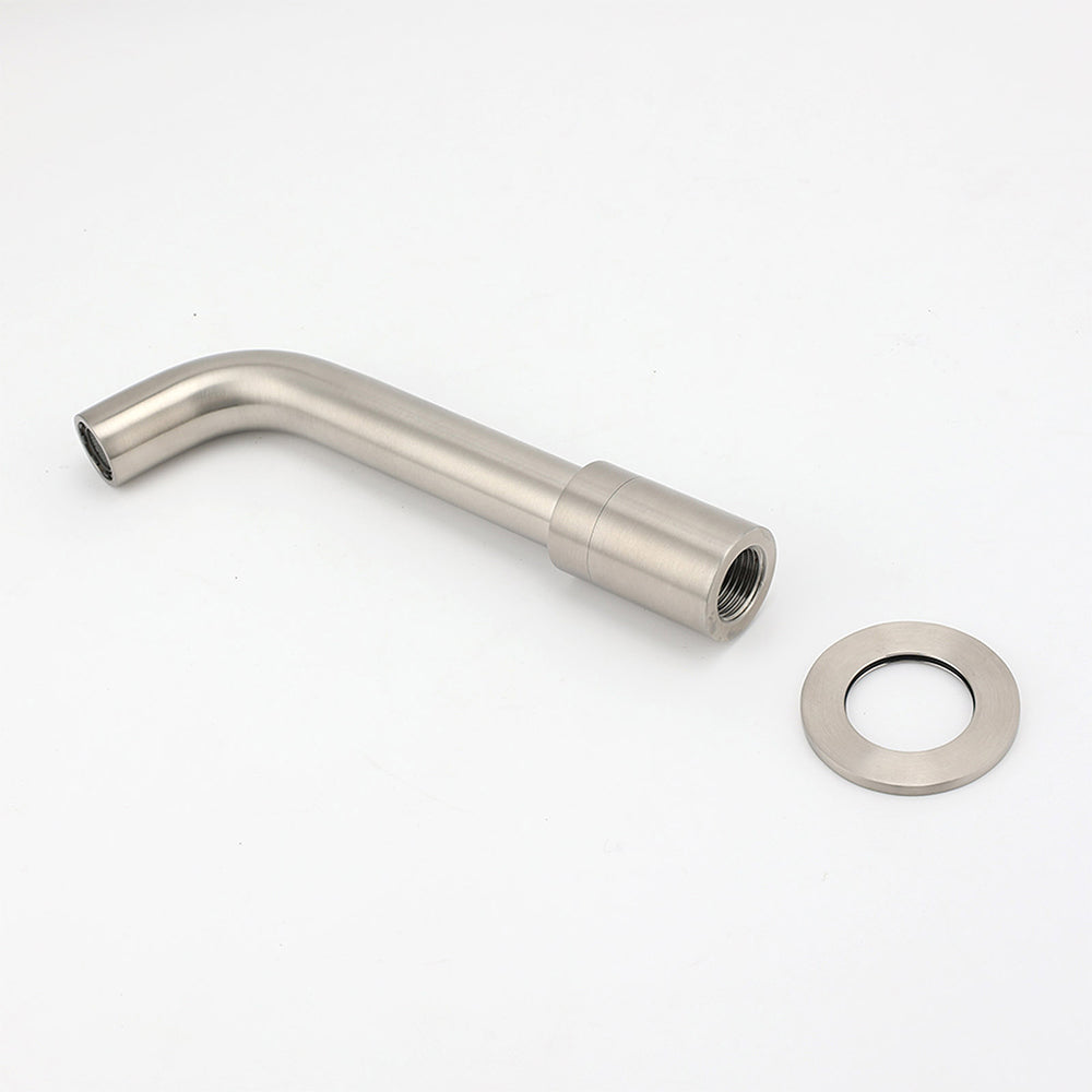 Brushed Nickel Silver Round Swivel Basin Faucet Bubble Water Outlet Bath Tub Spout V1233-SP902BN