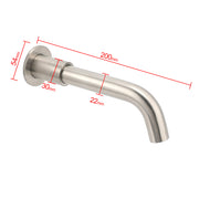 Brushed Nickel Silver Round Swivel Basin Faucet Bubble Water Outlet Bath Tub Spout V1233-SP902BN