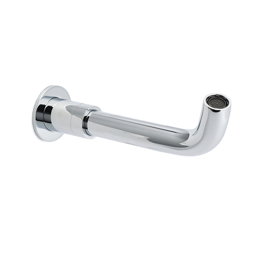 Round Chrome Curve Swivel Basin Faucet Bubble Water Outlet Swivel Bathtub Spout V1233-SP902CR