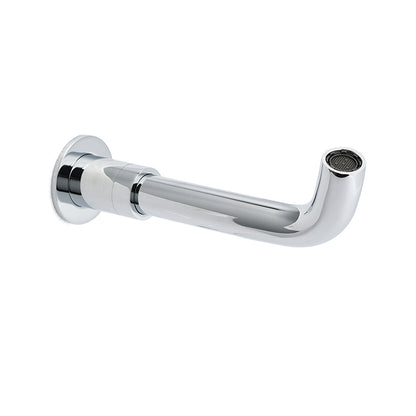Round Chrome Curve Swivel Basin Faucet Bubble Water Outlet Swivel Bathtub Spout V1233-SP902CR