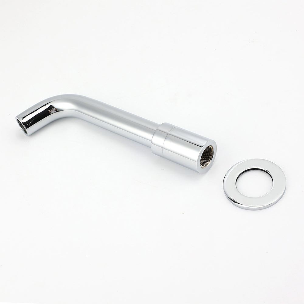 Round Chrome Curve Swivel Basin Faucet Bubble Water Outlet Swivel Bathtub Spout V1233-SP902CR