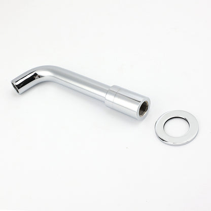 Round Chrome Curve Swivel Basin Faucet Bubble Water Outlet Swivel Bathtub Spout V1233-SP902CR
