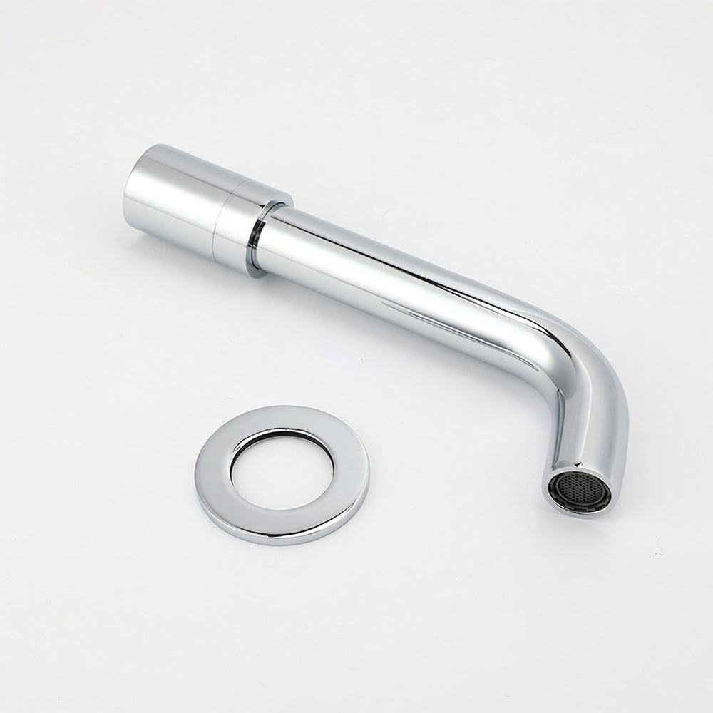 Round Chrome Curve Swivel Basin Faucet Bubble Water Outlet Swivel Bathtub Spout V1233-SP902CR