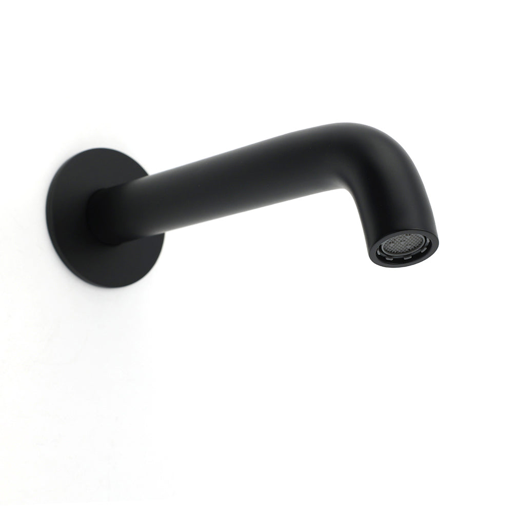 Matt Black Round Basin Faucet Bubble Water Outlet Stainless Steel Bath Tub Spout V1233-SP903BL
