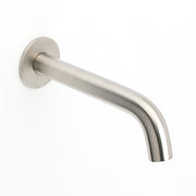 Brushed Nickel Round Curve Basin Bubble Faucet Water Outlet Bath Tub Wall Spout V1233-SP903BN