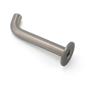 Gun Metal Grey Round Bathtub Spout Basin Curve Faucet Bubble Wall Mounted Outlet V1233-SP903GM
