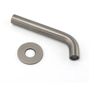 Gun Metal Grey Round Bathtub Spout Basin Curve Faucet Bubble Wall Mounted Outlet V1233-SP903GM