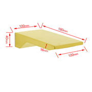 Brushed Gold Square Cubic Shower Bathtub Waterfall Spout Filler Outlet 1/2" End V1233-SP904BG