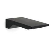 Bathroom Matt Black Square Bathtub Waterfall Filler Outlet 1/2" End Wall Spout V1233-SP904BL