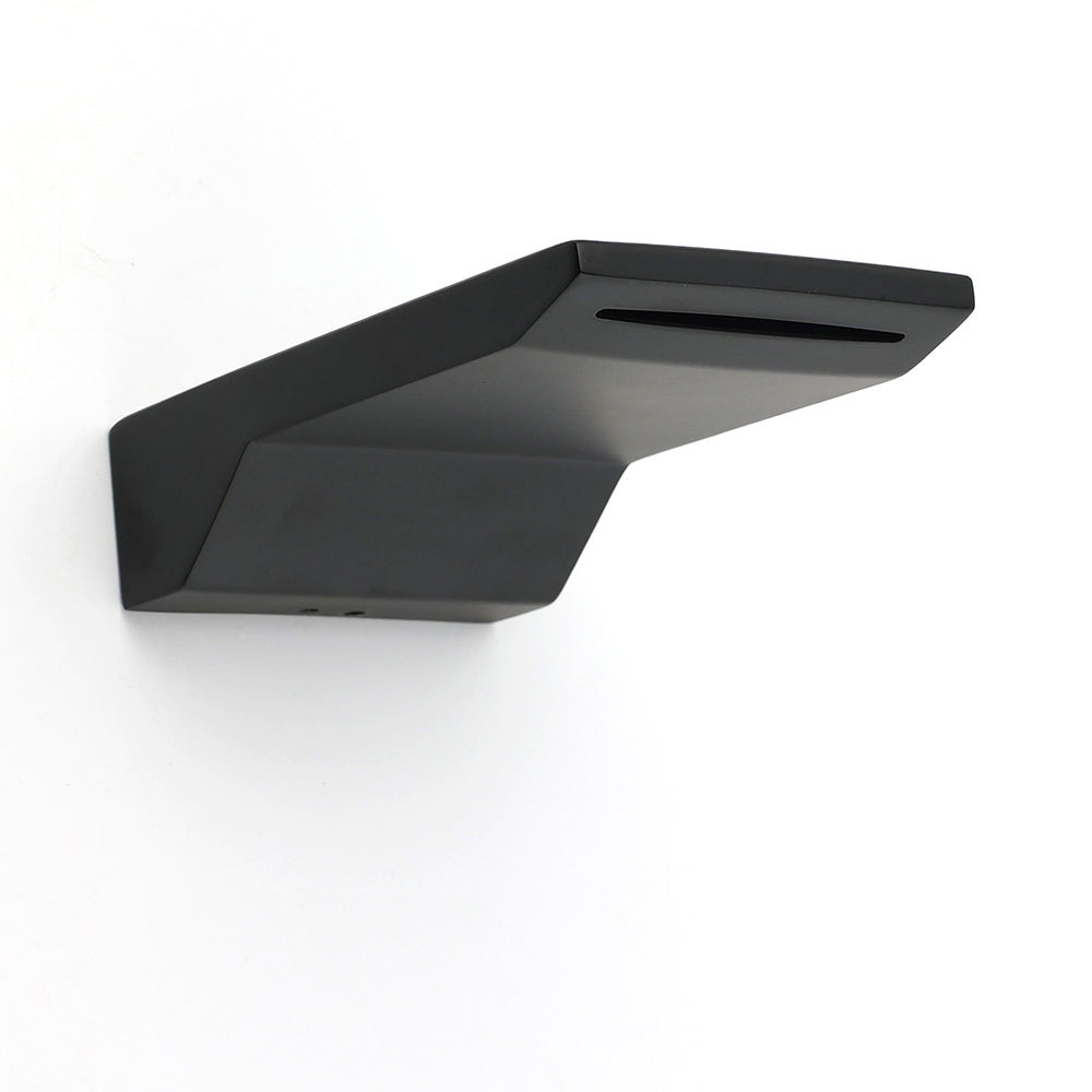 Bathroom Matt Black Square Bathtub Waterfall Filler Outlet 1/2" End Wall Spout V1233-SP904BL